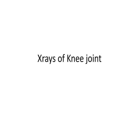 Knee joint xray views 