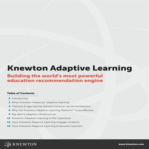 Knewton - Adaptive learning