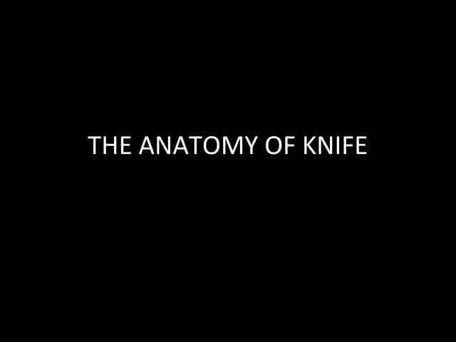 Knife skill