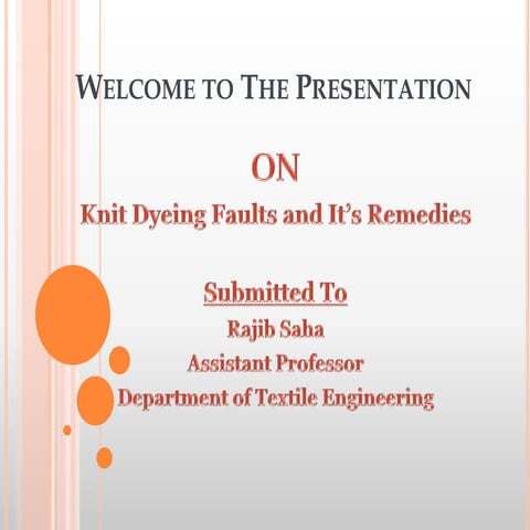 Knit dyeing faults and it’s remedies