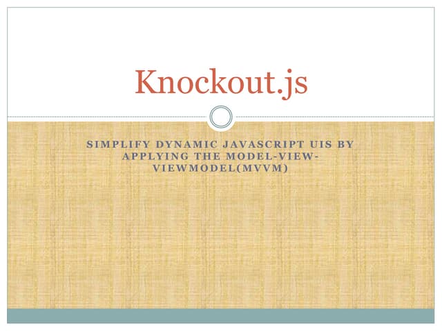 Knockoutjs