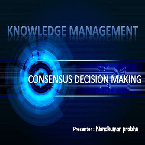 consensus decision making 
