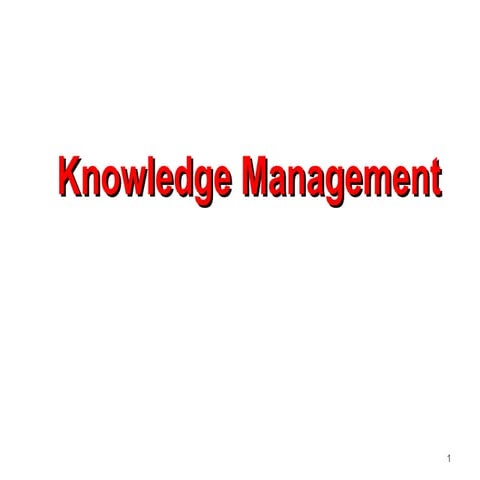 Knowledge management | PPT