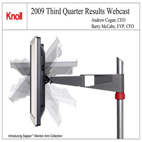 Q3 2009 Earning Report of Knoll Inc.