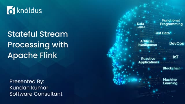 Stateful stream processing with Apache Flink