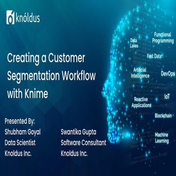 Creating a customer segmentation workflow with knime | PDF