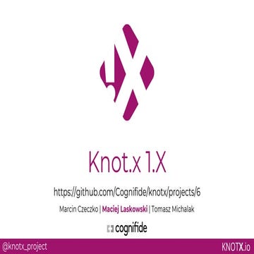 Knot.x 1.X / 2.0 roadmap