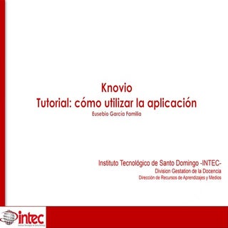 Knovio tutorial como utilizar la ap...