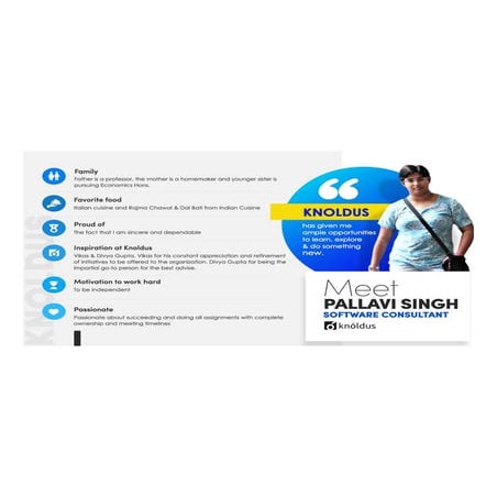 Know a knolder: Pallavi who is an software consultant at knoldus