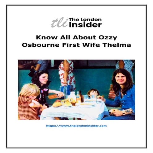 what happened to ozzy osbournes first wife thelma