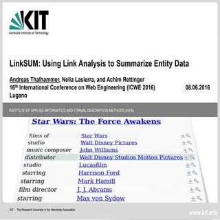 LinkSUM: Using Link Analysis to Sum...