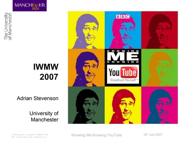 Knowing Me Knowing YouTube