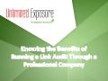Knowing the Benefits of Running a Link Audit Through a Professional Company