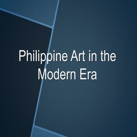 Knowing Filipino Modern Artists and their works
