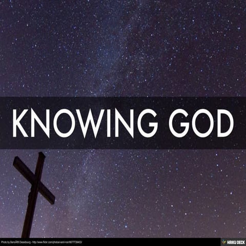 Knowing God