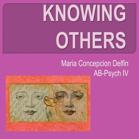 Knowing others
