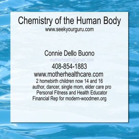 Knowing the body chemistry to kill cancer part 1