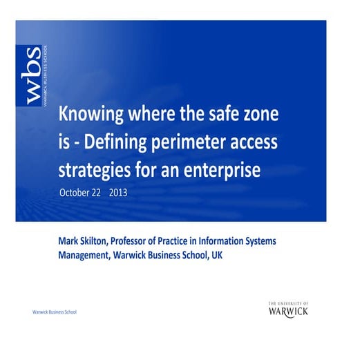 Knowing where the safe zone is  ovum october 22 2013 
