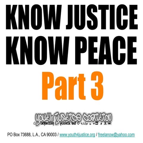 YJC Know Justice, Know Peace - Part 3