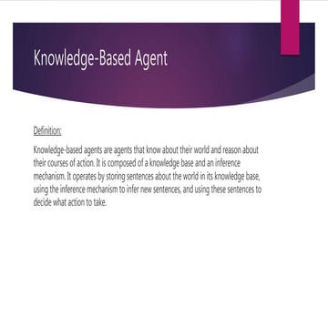 Knowledge Based Agent