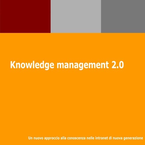 Knowledge management 2.0