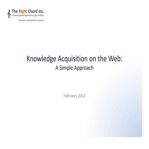 Knowledge acquisition on the web  d pershad
