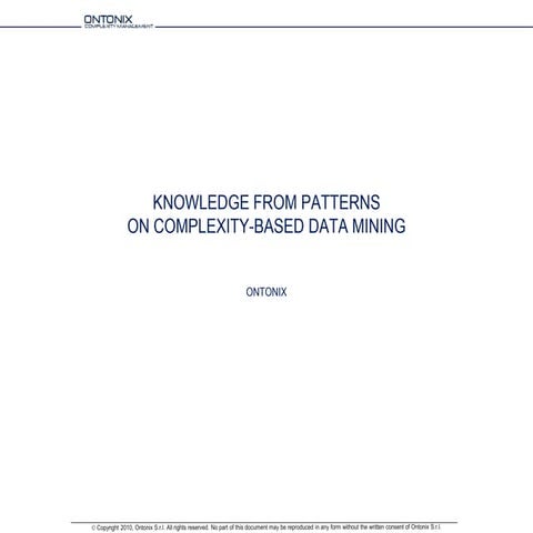 Knowledge And Patterns