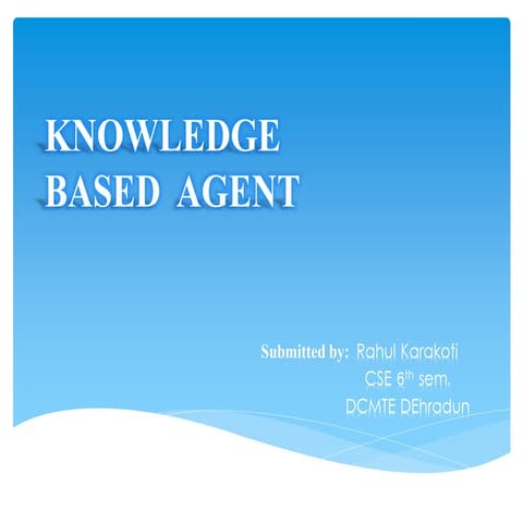 Knowledge Based Agent
