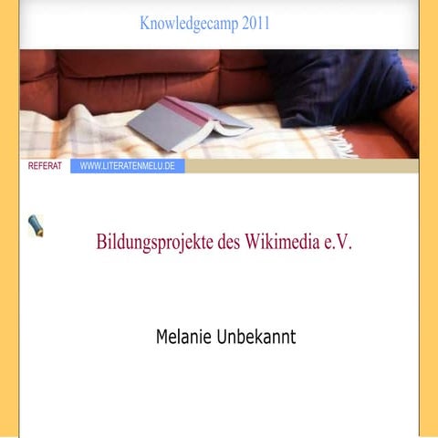 Knowledgecamp wikimedia bildung