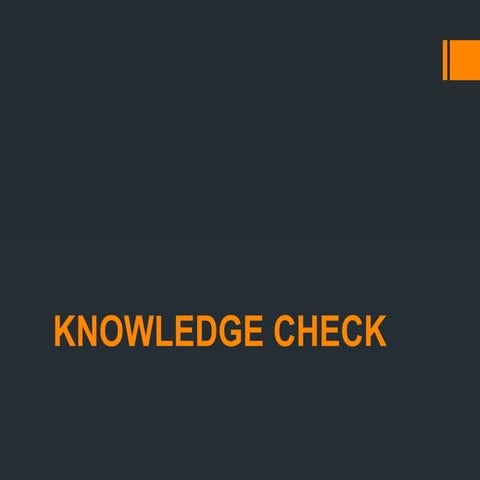 KNOWLEDGE CHECK COMPUTER PARTS, The quick brown fox jumps over the lazy dog..pptx