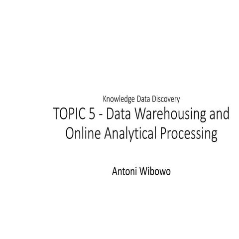 Knowledge Data Discovery-Dataware House.pptx