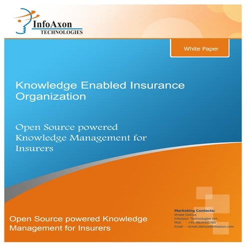 Knowledge Enabled Insurance Organization