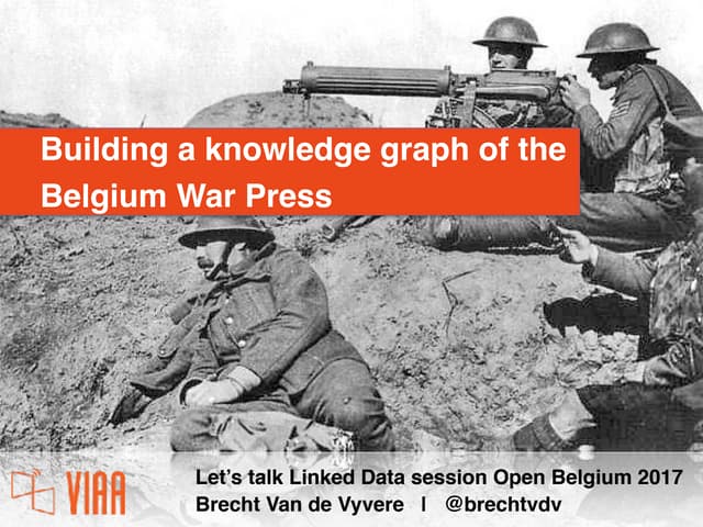 Building a knowledge graph of the Belgian War Press