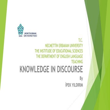 Knowledge in discourse