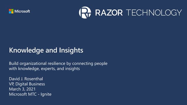 Knowledge and Insights from Microsoft