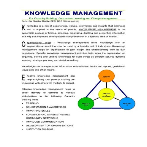 Knowledge management