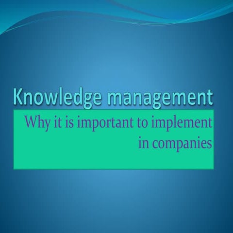 Knowledge management