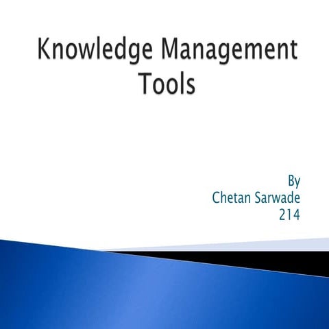 Knowledge Management Tools