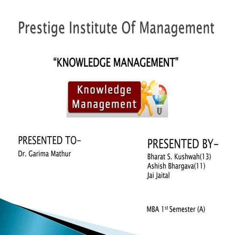 Knowledge management | PPTX