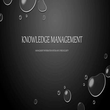 Knowledge management