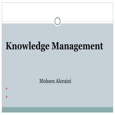 Knowledge management