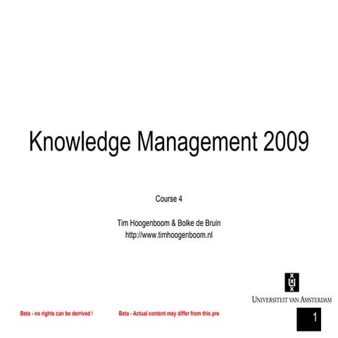 Knowledge Management 2009 (4)