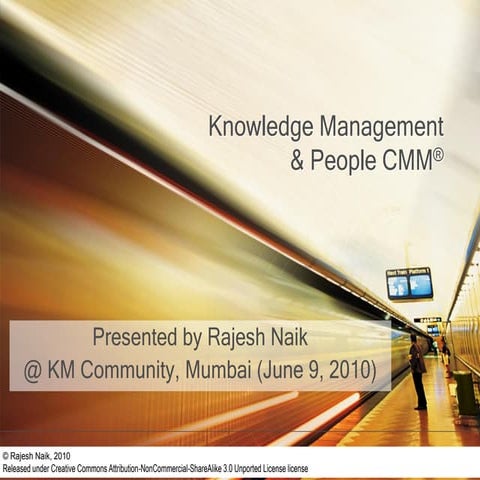 Knowledge Management and People CMM