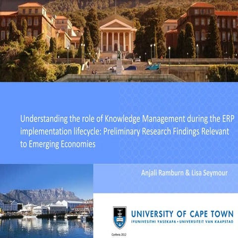 Understanding the role of knowledge management during the ERP implementation ...