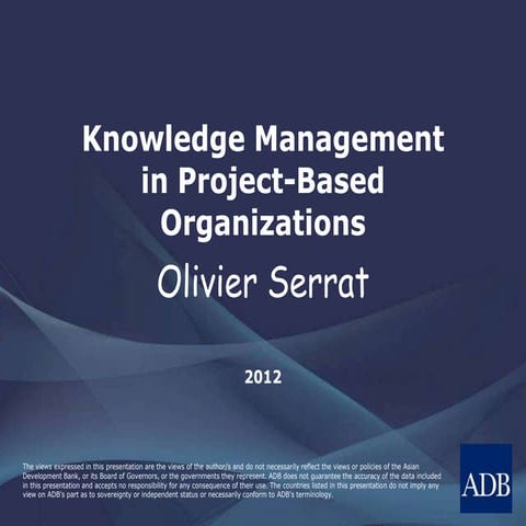 Knowledge Management in Project-Based Organizations