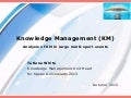 Knowledge management in sport organisations autumn 2012