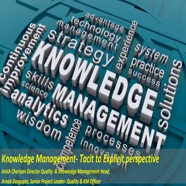 Knowledge management through seci model