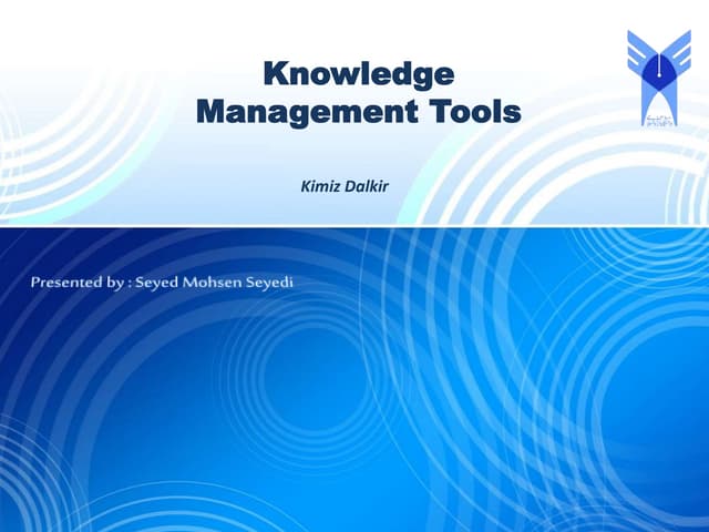 Knowledge management tools