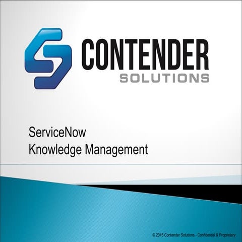 Contender Solutions: Knowledge Management