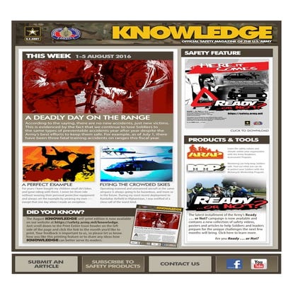 Knowledge Newsletter 1 -  5 Aug 2016